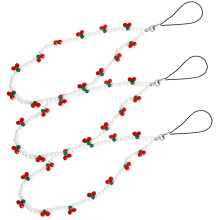 3pcs Beaded Phone Charm and Lanyard Set for Women, Stylish Hands‑ Wrist Strap with Secure Loop