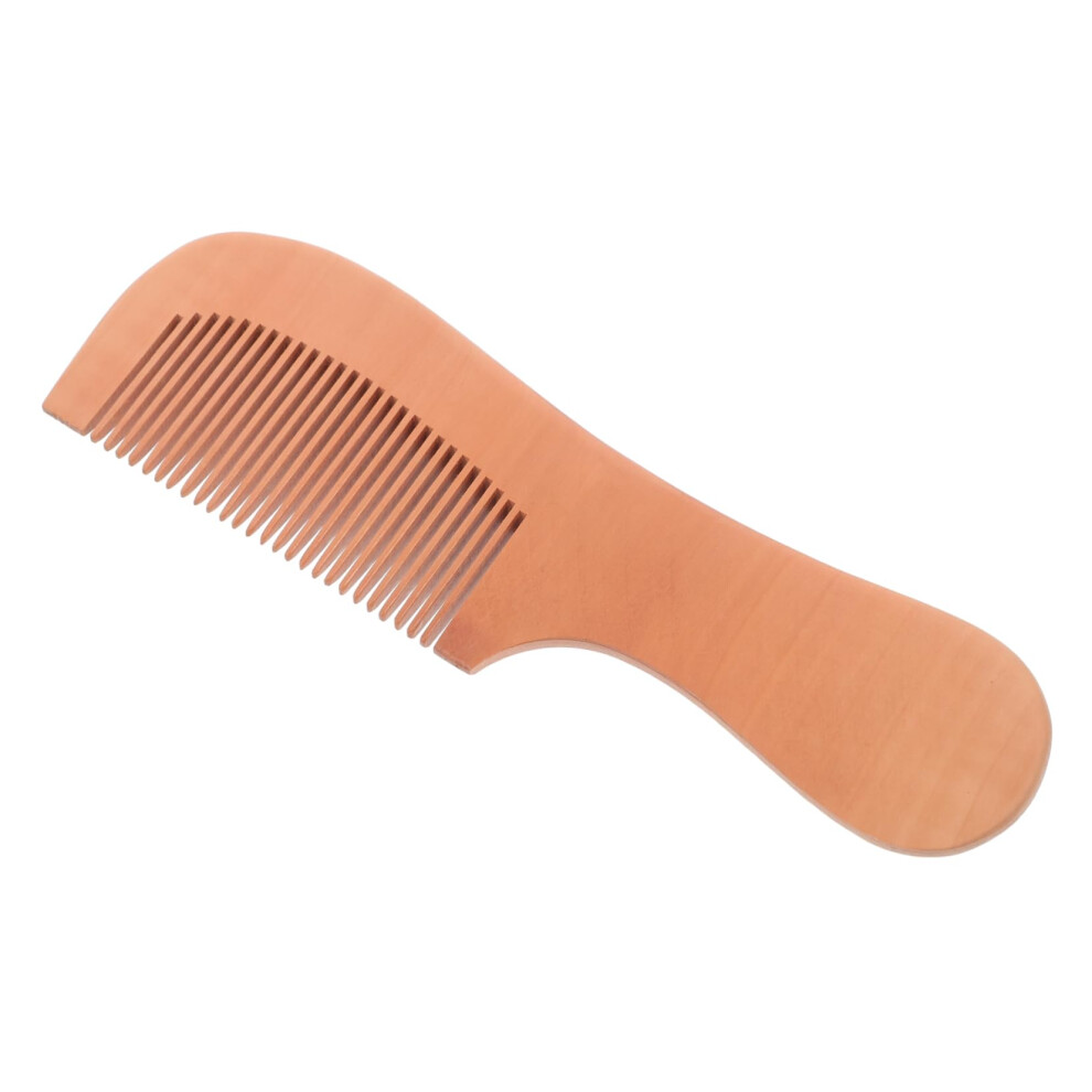 Unisex Wooden Hair Comb Fine Tooth Anti Static Natural Wood Reduced Static Styling Gentle Scalp Massage Travel Size