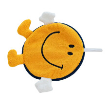 Fast Drying Hanging Hand Towel Coral Fleece 40g Soft Kitchen Bathroom Smile