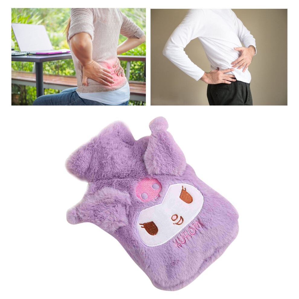 1000ml Plush Hot Water Bottle, Large Capacity Cartoon Heated Bag for Winter