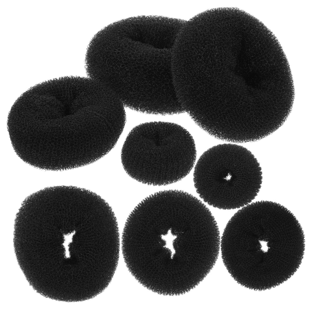 Unisex Hair Bun Maker Set 8Pcs Lightweight Bun Shaper Tools For Quick Updos Women Girls Kids