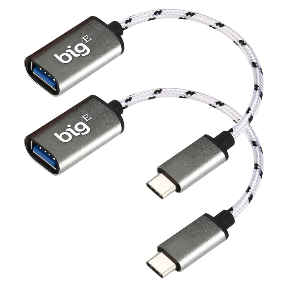 2Pack Usb C To Usb 3.0 Adapter 5Gbps Otg Onthego Connector Compatible With Nokia Ta1334 Thunderbolt 3/4 Silver 9092120141856