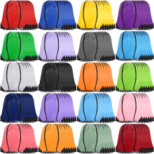 Drawstring Bags Bulk 120 PCS, String Backpacks and Cinch Sacks for Gym Sport Beach, 20 Colors