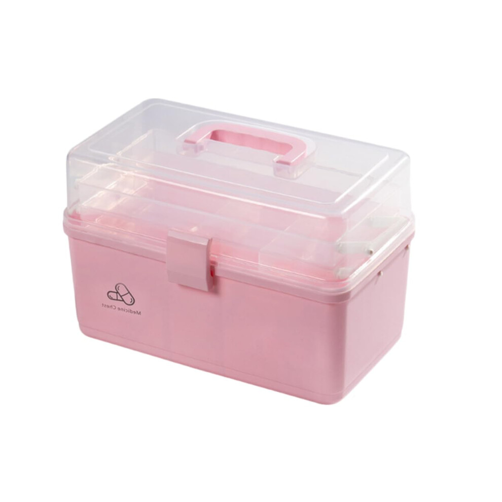 First Aid Kit Medicine Storage Box for Home Emergency, Durable MultiCompartment Organizer