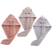 Hair Drying Towel Set Microfiber Fast Drying Coral Fleece Hair Wrap Turban for Women and Kids