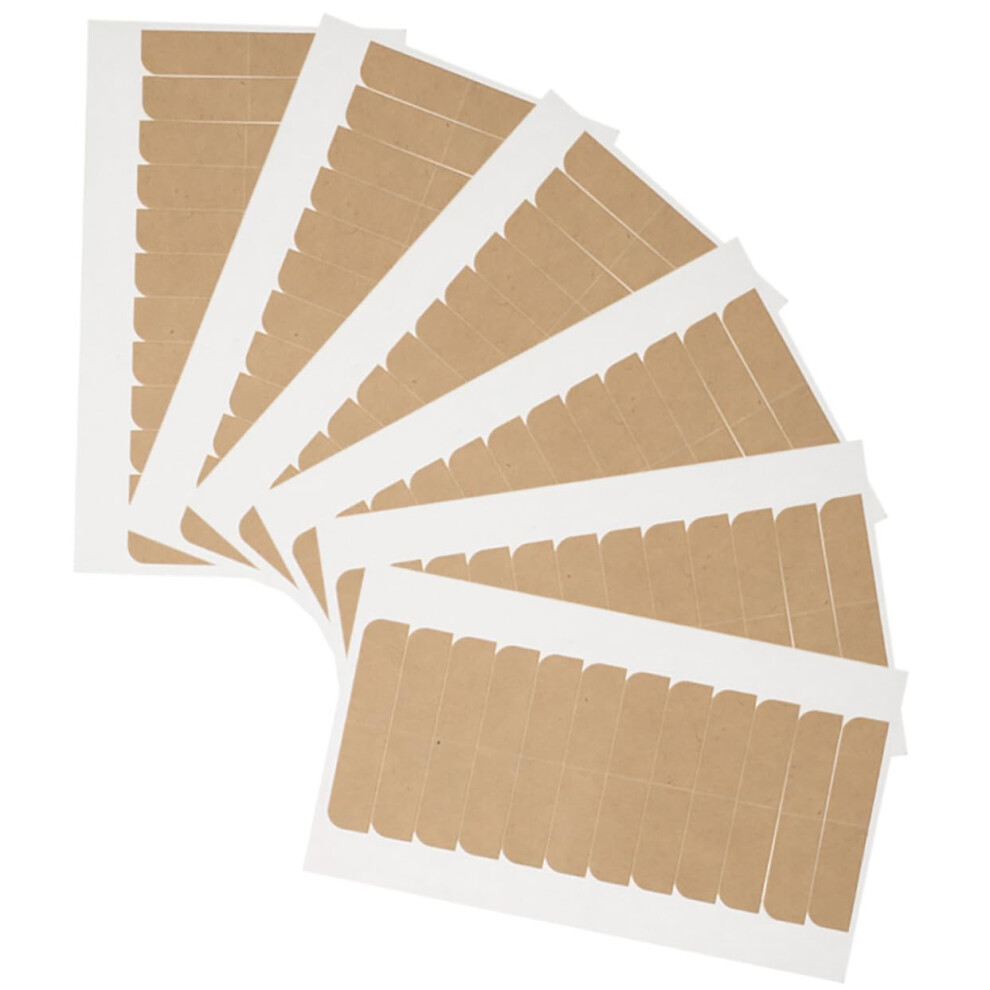 Unisex Hair Extension Tape Sheets Strong Adhesive Hold For Lace Wigs And Hairpieces 6 Pack