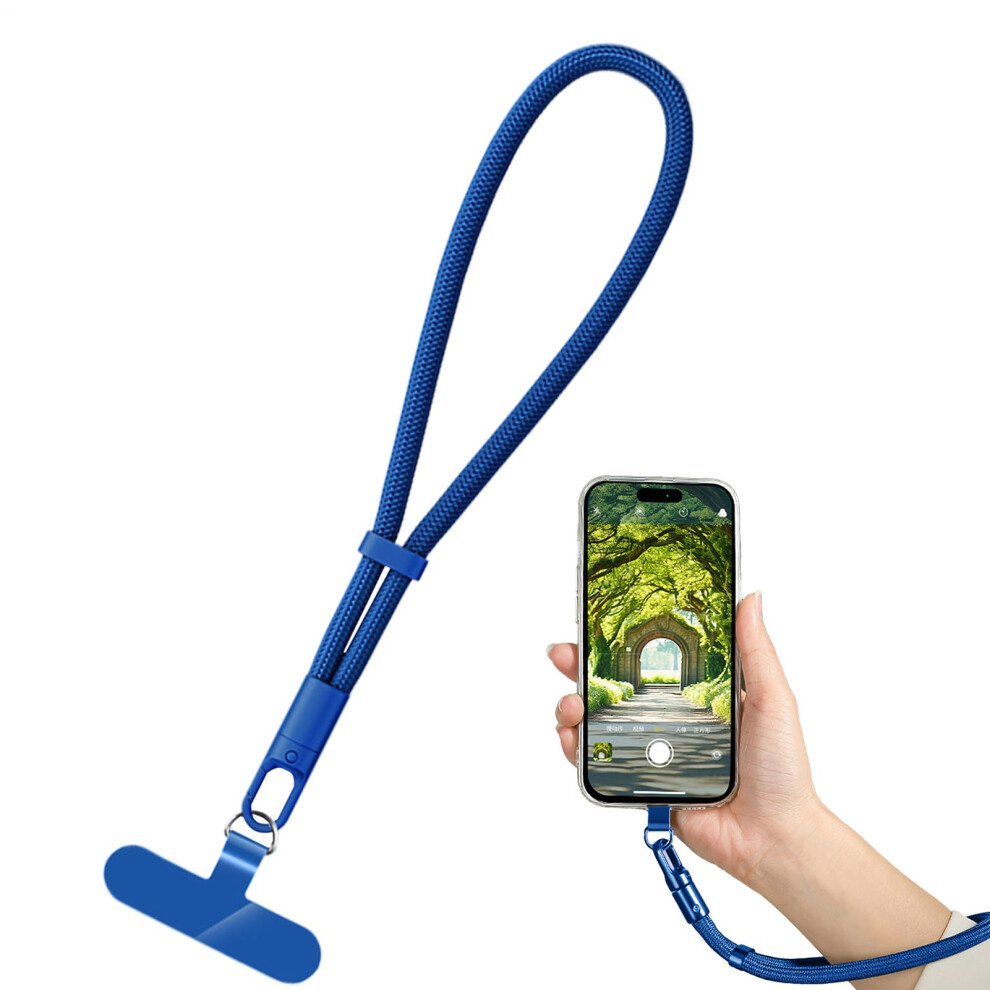 Phone Lanyard, Phone Wrist Strap, Adjustable Neck Strap, Antitheft Chain For Travel, Skiing Blue 9073542657279