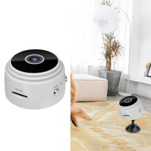 A9 WiFi Fernkamera 1080P HD Nachtsicht Babyphone, Weiß