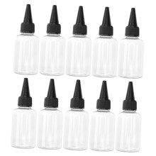 BELLIFFY 20pcs Plastic Squeeze Bottles with Pointed Nozzle for Crafts Hair Coloring and Glue