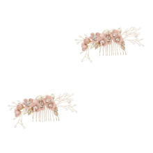 Bridal Hair Comb Set with Rhinestone Crystal, Elegant Wedding Hair Accessory for Brides