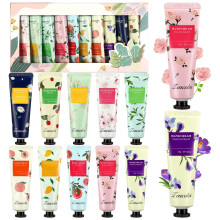 10 Pcs Hand Cream Gift Set for Women, Travel Size Scented Lotion for Dry Cracked Hands, 1oz