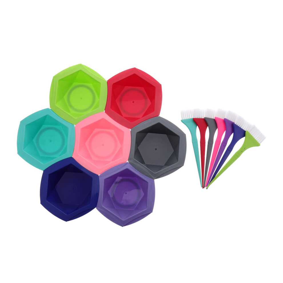 Professional Hair Dyeing Kit with Mixing Bowls Brushes and Gloves for Salon and Home Use
