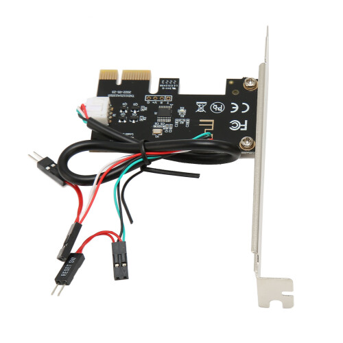 PCIE X1 Power Reset Switch Card - Remote Control for Desktop PC