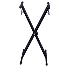 Heavy Duty Iron Keyboard Stand for Electronic Organ, Adjustable Foldable Rack with Stable Skid Design for Beginners