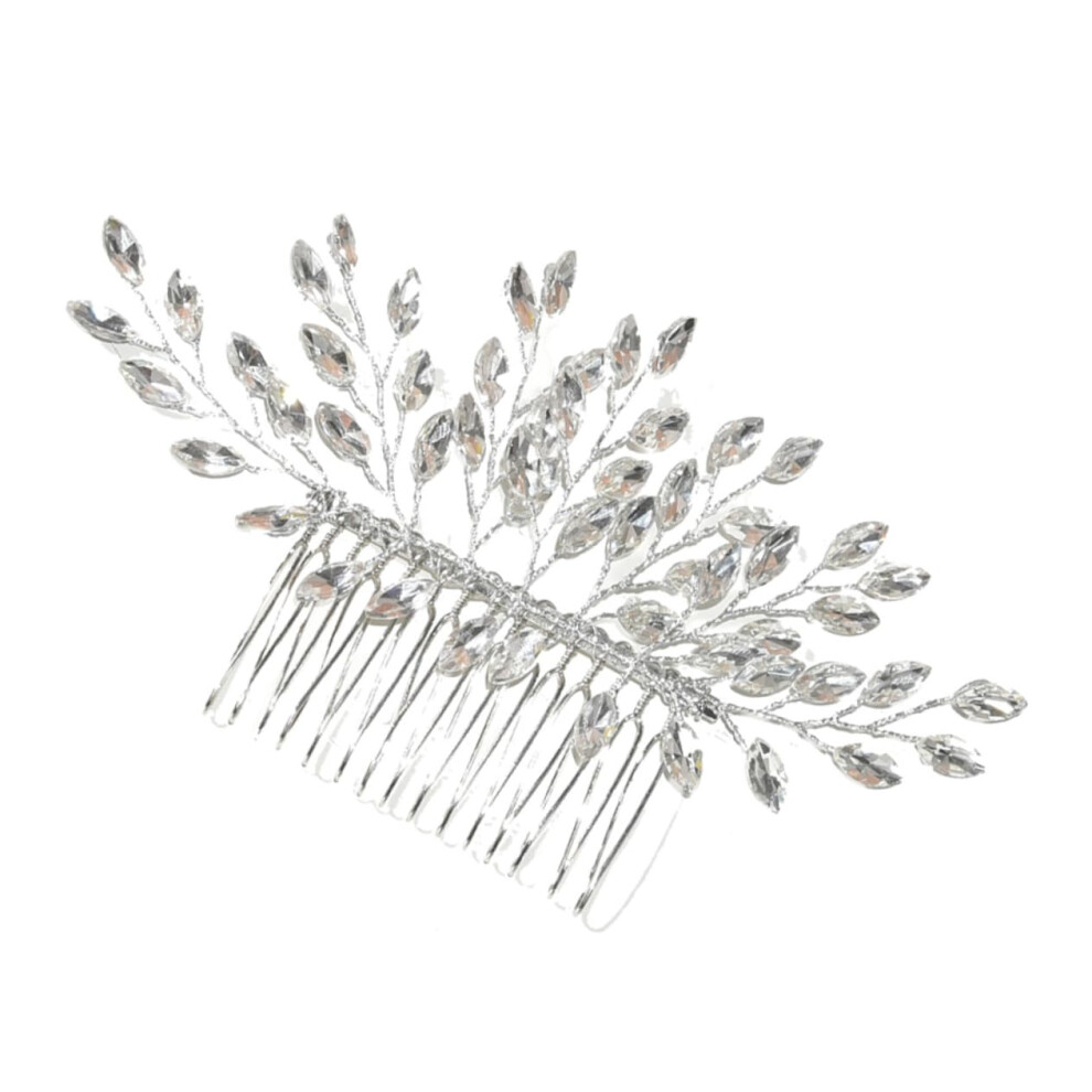 Unisex Bridal Hair Comb With Elegant Crystal Accents For Weddings And Bridesmaids Hairstyles