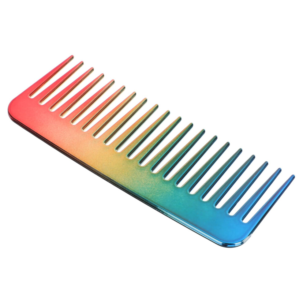 Unisex Wide Tooth Detangling Comb For Curly Hair With Anti Static Finish And Scalp Massage Tips