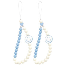 2PCS Beaded Phone Charm and Phone Wrist Strap, Secure Wrist Carry for Camera Bag USB Drive wsxl44