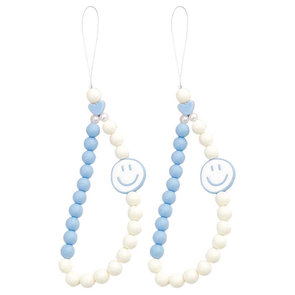 2Pcs Beaded Phone Charm And Phone Wrist Strap, Secure Wrist Carry For Camera Bag Usb Drive Wsxl44 9330225924937