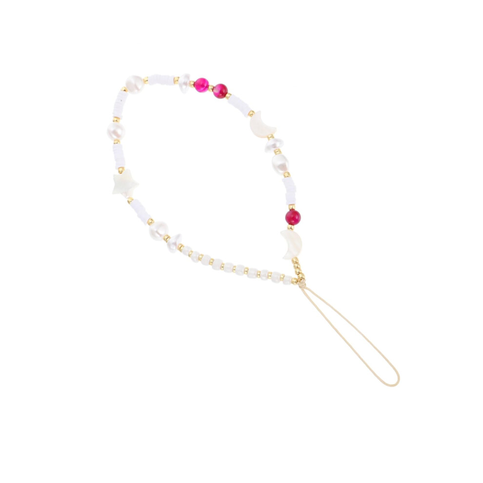 Phone Lanyard And Phone Charm, Pearl Beaded Phone Wrist Strap, 3In1, Antidrop, Universal 9330225924975