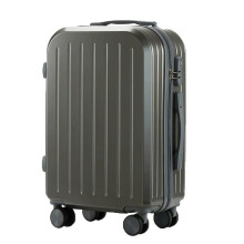 22 Inch Carry On Luggage, Black Hard Shell Spinner Suitcase with Secure Combination Lock and 360 Smooth Rolling