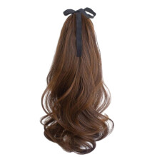 Pony Tail Hair Extension Clip In Synthetic Long Straight Cosplay Hairpiece for Women