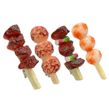 Funny Food Hair Clips for Girls, Cute Simulated Food Barrettes for Parties and Daily Wear, 4pcs