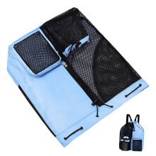 Mesh Swim Bag Drawstring Swim Backpack for Boys and Girls QuickDry Large Capacity Gym Pool Beach