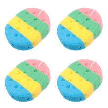 4pcs Gentle Exfoliating Bath Sponge Ultra Absorbent Shower Loofah Pouf for Travel Gym