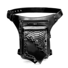 Motorcycle Leg Bag Steampunk Hip Holster Waist Bag Crossbody Pouch for Cosplay and Riding