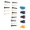 Guitar Accessory Kit 3 Set with Metal Strings Capo Picks Winder 1