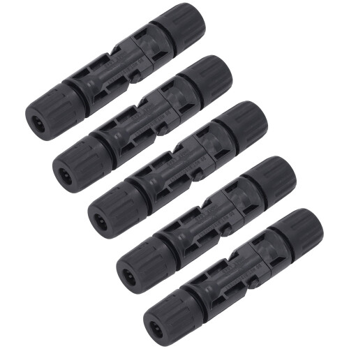 5 Sets IP67 Waterproof Solar Cable Connectors 1000V 30A