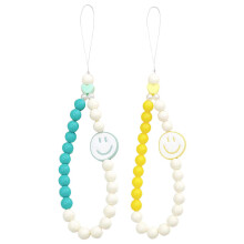 2PCS Beaded Phone Charm Wrist Strap, Cute AntiDrop Lanyard for Phone, Camera, USB Drive wsxl15