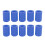 16mm Intake Vacuum Cap Kit Silicone Blue 10 9