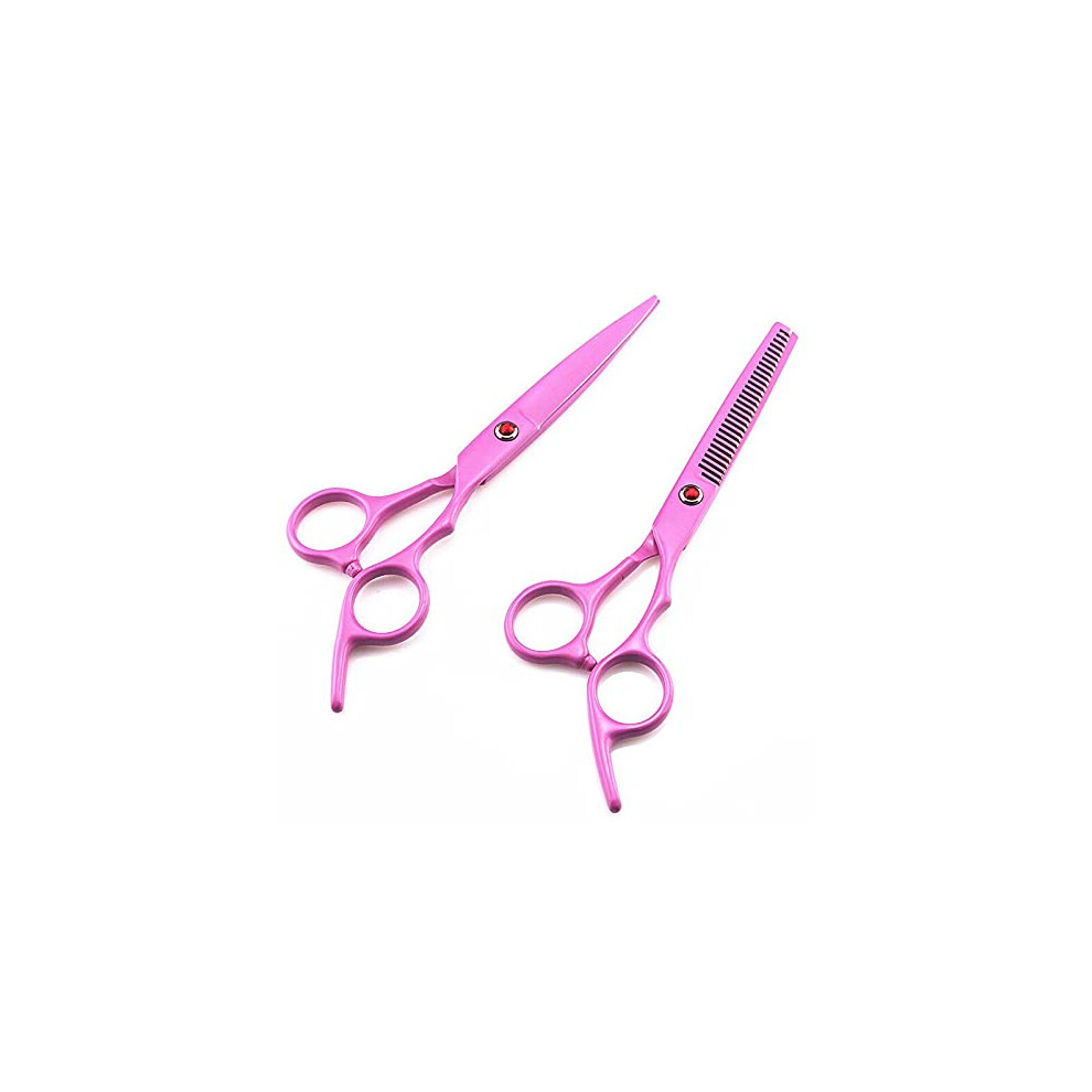Professional Hair Cutting Shears 6 Inch Carbon Stainless Steel Ergonomic Barber Scissors for Stylists