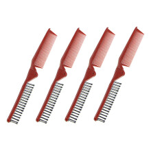 Folding Hair Comb Set, AntiStatic Compact Travel Combs for Styling and Detangling, 4 Pack