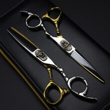 Professional Hair Cutting Scissors 6 Inch Carbon Stainless Steel Extreme Sharpness for Salon and Home