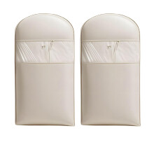 2 Pack Hanging Garment Bags for Closet, SpaceSaving with Compression Zipper for Down Coats