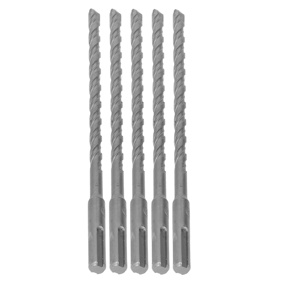 Rotary Hammer Bits 5Pcs Impact Drill Set 8Mm Carbide Tip For Brick & Concrete 7891389868014