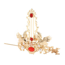 Vintage Hair Stick Crown Hanfu Hair Accessories for Weddings, Performances and Cosplay