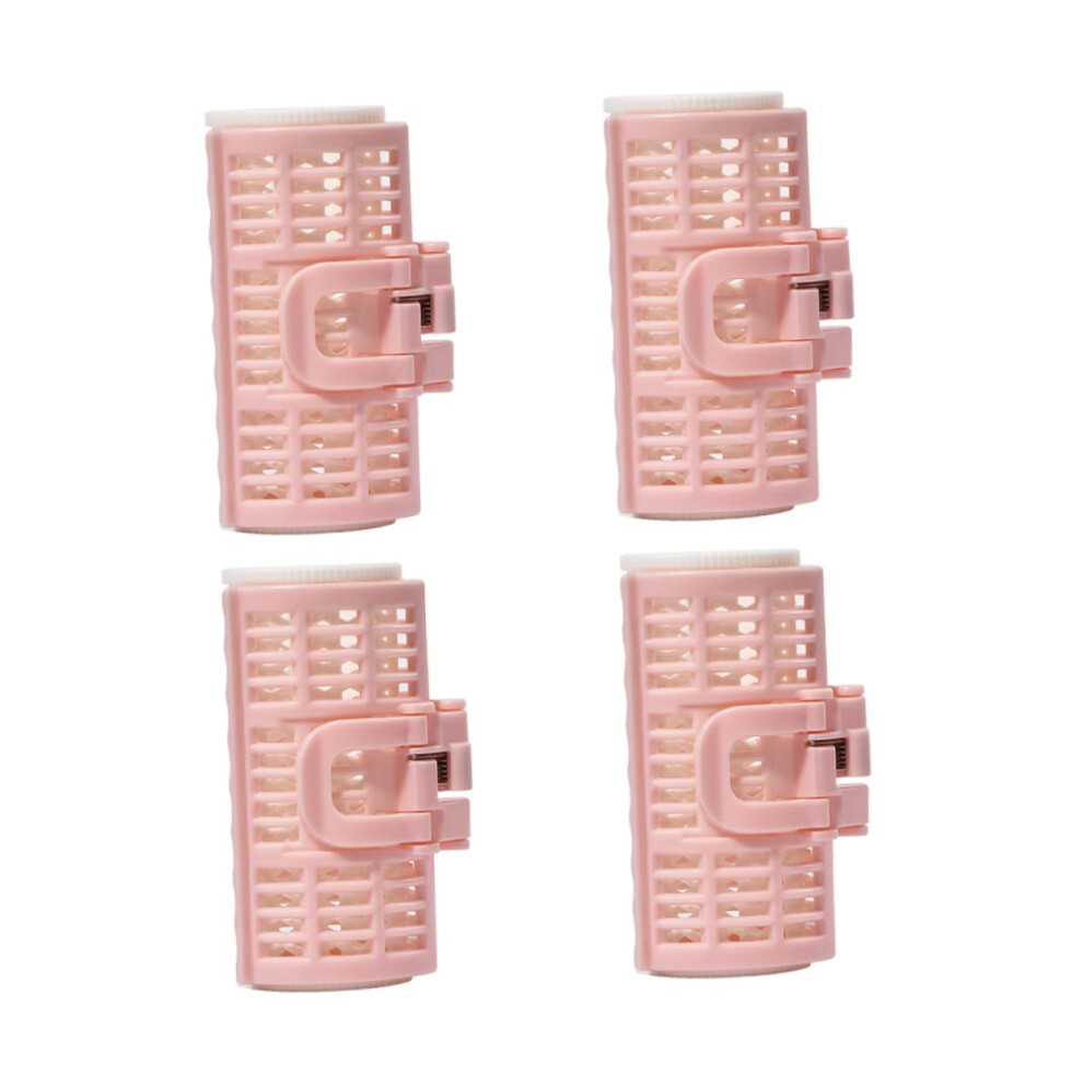 4pcs Heatless Hair Curlers Clip Rollers for Volume and Waves, Lightweight and Safe