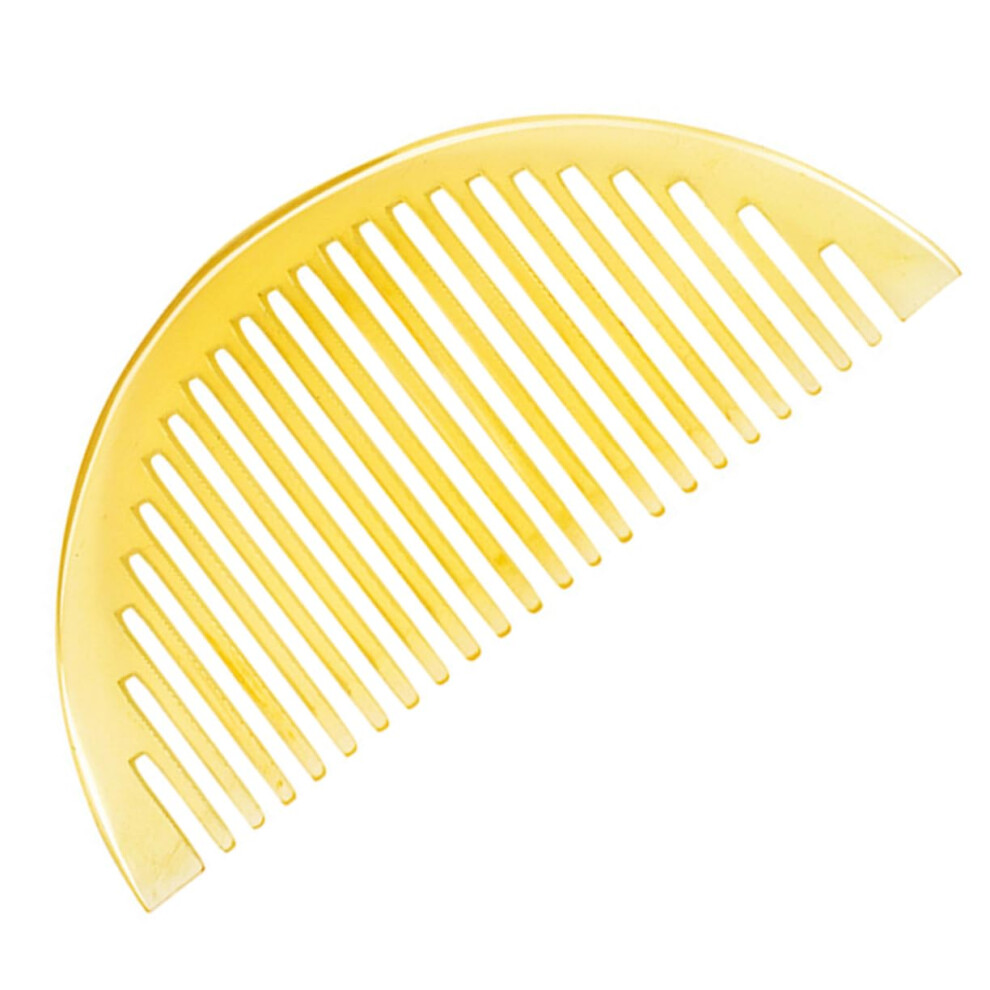 Unisex Natural Horn Hair Comb Anti Static Gentle Scalp Massage Compact Travel Size Smooth Detangling