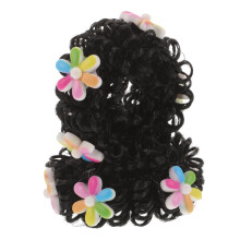 Hair Bun Extension with Cartoon Design for Girls, Colorful Wig Bun Hairpiece for Parties