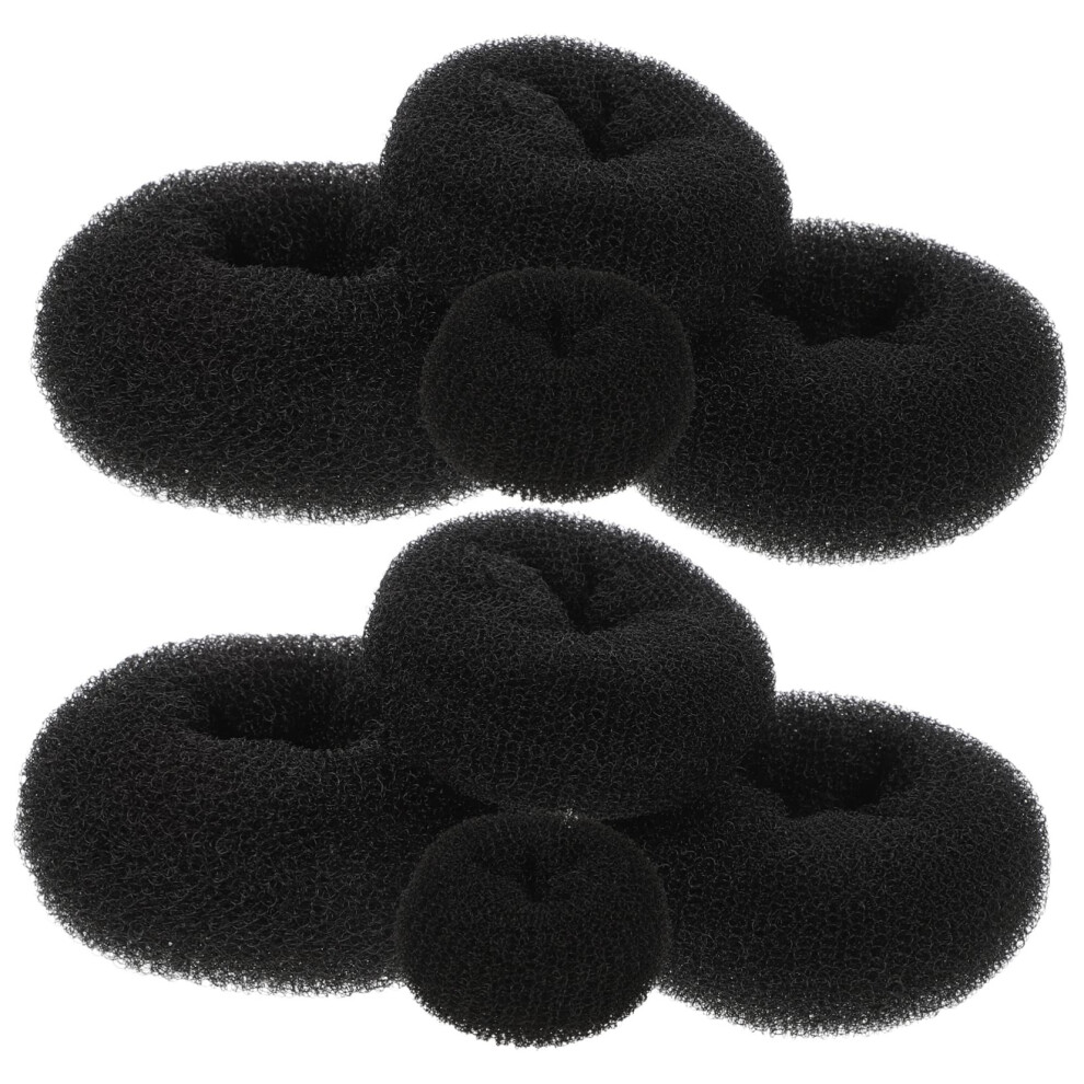 Hair Bun Maker Set 8pcs Reusable Small Donut for Women and Girls, Fast Secure Styling Accessories