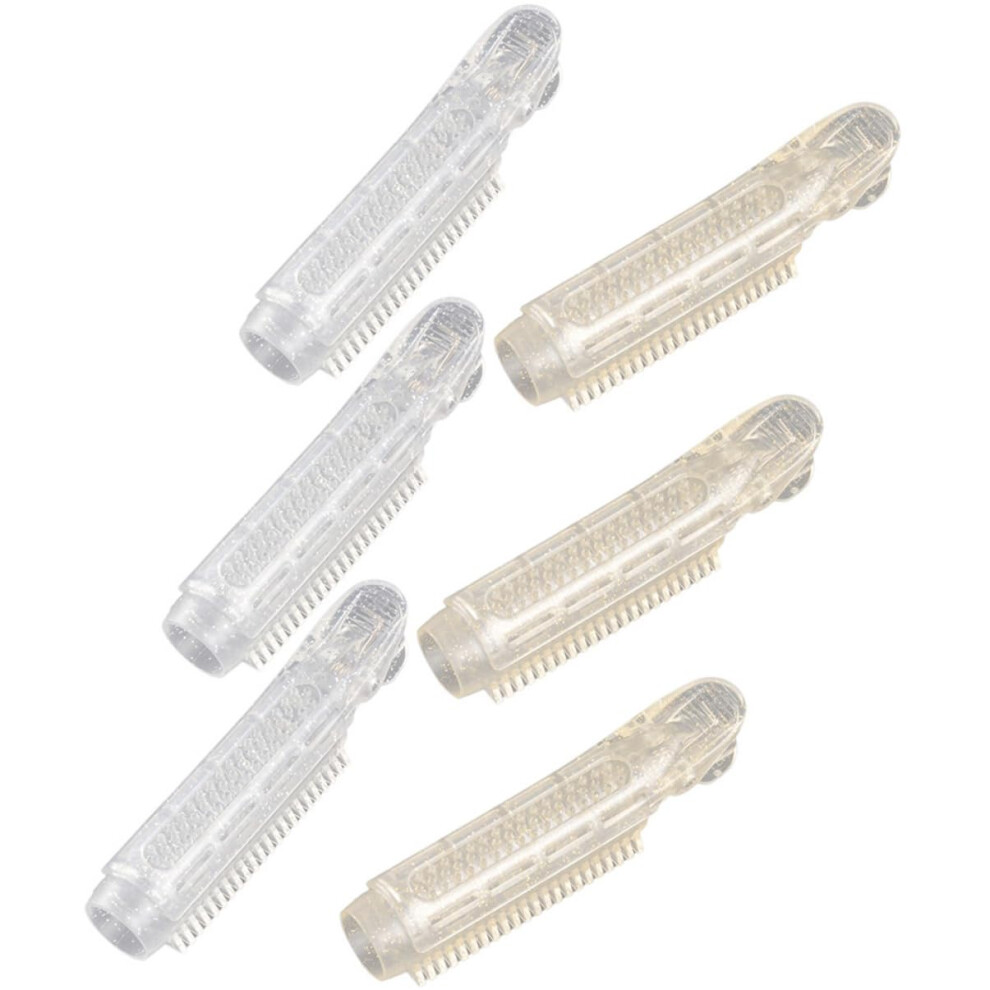 Hair Rollers and Volumizing Hair Clips 6pcs for Instant Root Lift and Natural Curl Styling