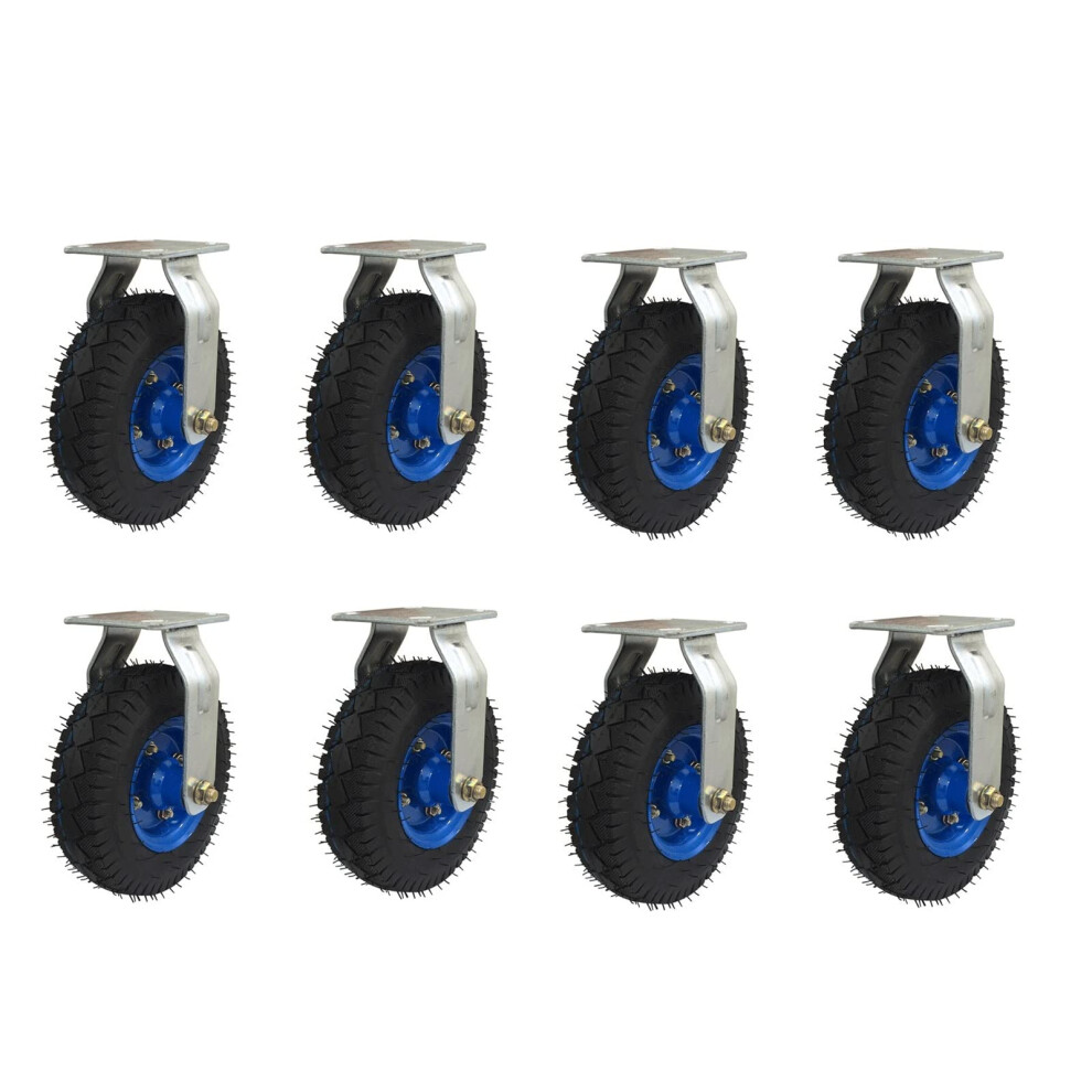 Alloy Rolling Base 8 Pack Heavy Duty Furniture Caster Wheels With Easyroll Quiet Casters For Trolley And Workbench 9073542636397