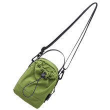 Water Bottle Sling Bag, Crossbody Holder, Bike Handlebar Mount, SplashResistant, Green, S