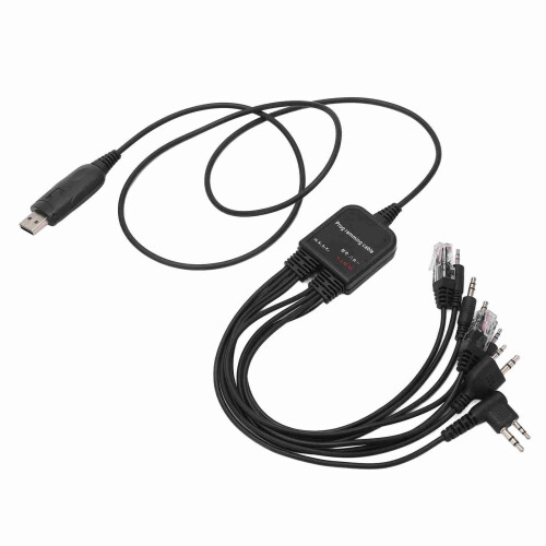 8-in-1 USB Programming Cable for Walkie Talkies, High Performance