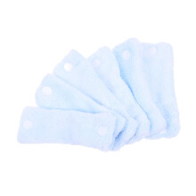 Heatless Hair Curlers Set Skyblue Soft Coral Fleece Rollers for Overnight Comfort and Gentle Styling