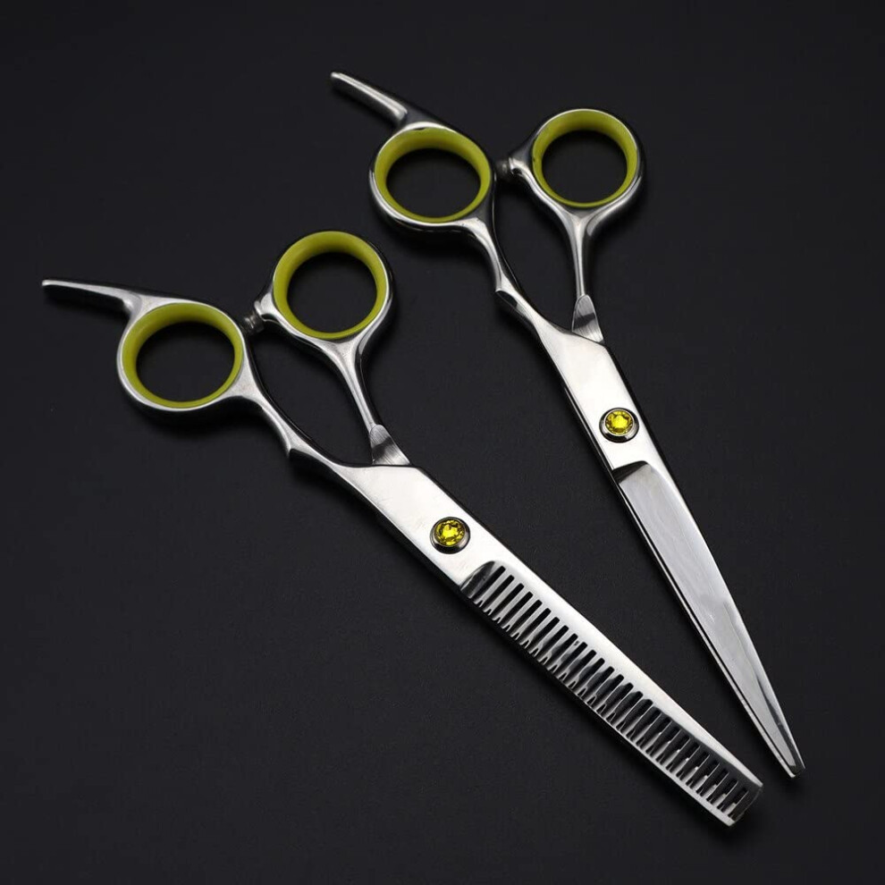 Professional Hair Cutting Scissors 6 Inch Japanese Steel Razor Sharp Ergonomic Barber Shears