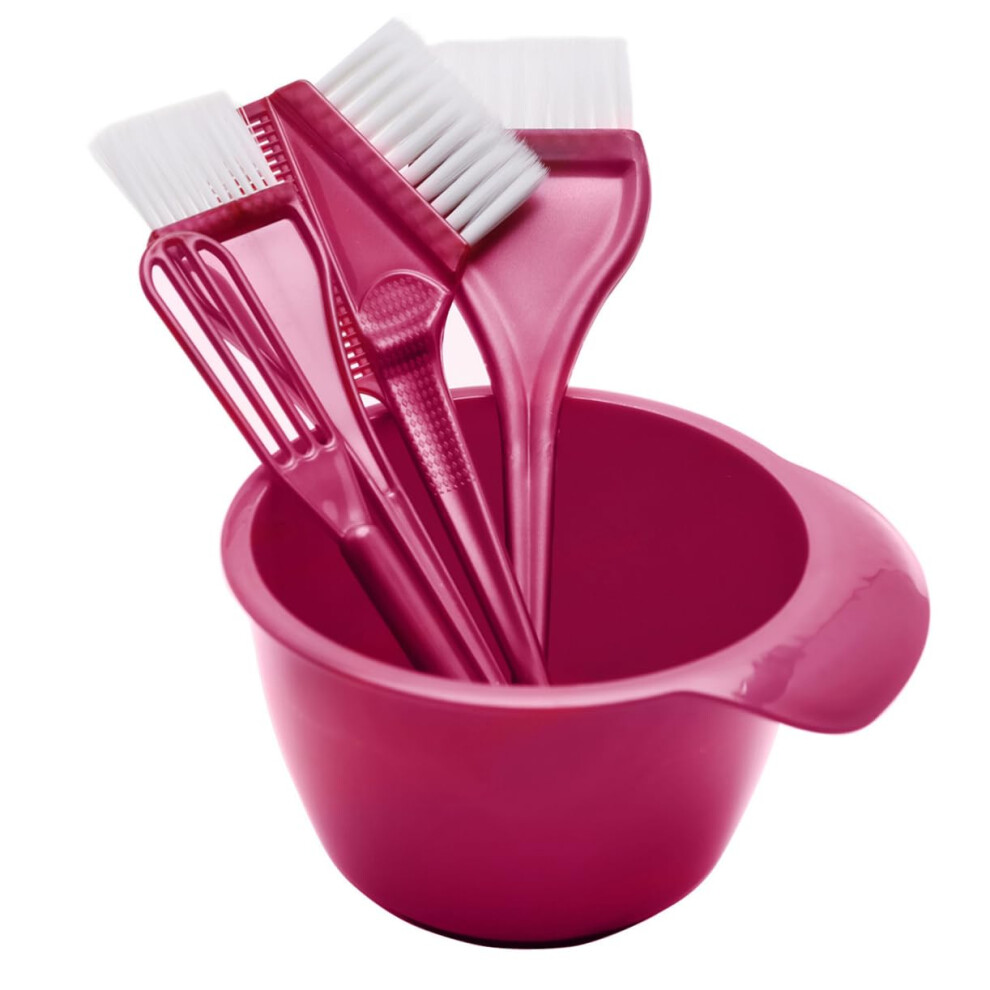 Professional Hair Dyeing Kit with Mixing Bowl Brush Comb for Even Application and Styling